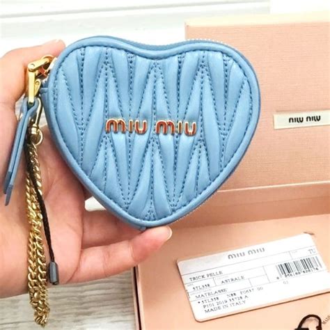 miu miu heart coin purse|farfetch miu miou wallet.